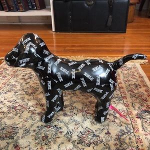 PINK stuffed dog small